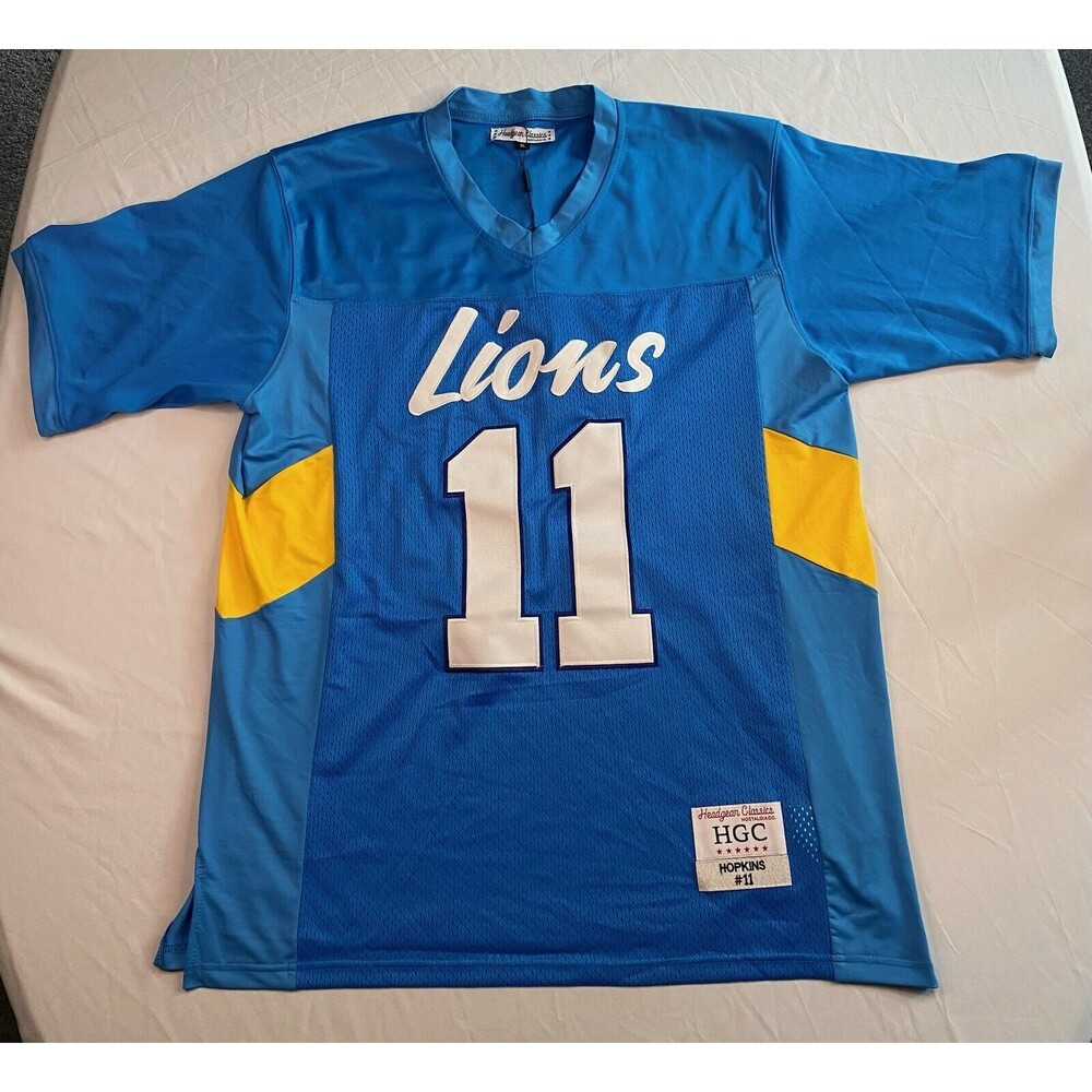 Deandre Hopkins High School Football Jersey Lions Headgear XL Blue Yellow 11
